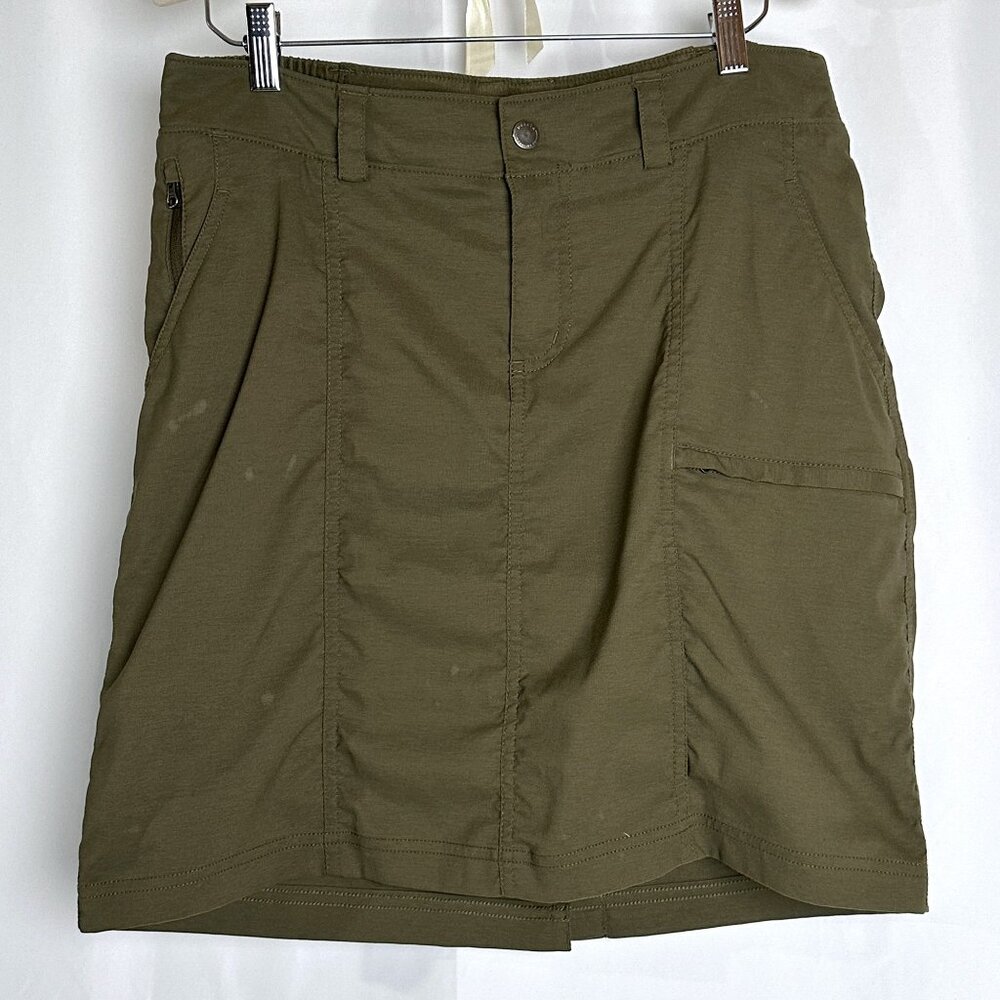 Duluth Trading Co. Dry On The Fly Army Green Skort